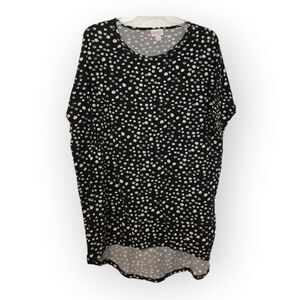 LuLaRoe black and white Irma tunic, S